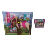 Muñeca Juego  Jinetes Caballos Equitación  Niñas Infantil