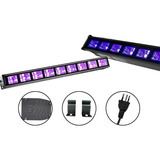 Ribalta Neon Luz Negra Barra Led Efeito Uv 9 Leds 110v/220v