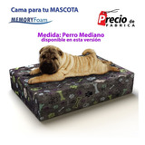 Cama De Perro De Memory Foam Mediana Con Funda Lavable 