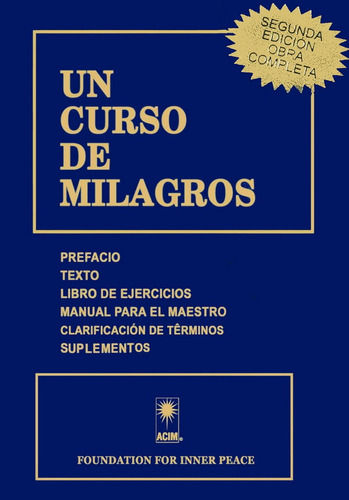 Un Curso De Milagros - Foundation For Inner Peace - Nuevo