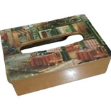 3) Caja Porta Pañuelos Descartables En Decoupage*