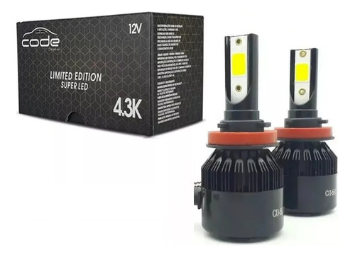 Kit Super Led 4300k Techone H1 H3 H4 H7 H8 H9 H11 Hb3 Hb4