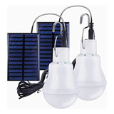 Bombillas De Luz Solar Recargables, Lampelc 2 Pack 350lm Sol