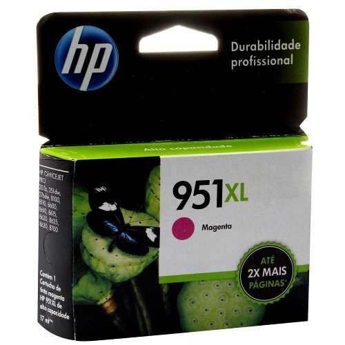 Cartucho Hp 951xl Magenta Cn047ab 17ml Lacrado Valid 2021