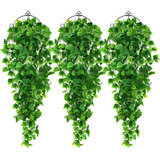 3 Plantas Colgantes Artificiales For Aire Interior De Pared.