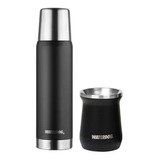 Combo Termo Waterdog 1lt Obus + Mate Waterdog Zoilo Ac. Inox