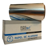 Rollo Papel De Aluminio Eurostil 50 Mts Peluqueria Barberia