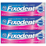 Kit 3 - Fixodent 21g Original - Creme Adesivo Fixador