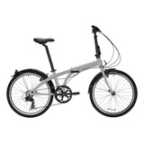 Bicicleta Plegable Belmondo Plegable 7+ Aluminio Rodado 24 Frenos V-brakes Cambio Shimano Tourney Color Plateado