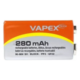 Bateria 9v Recargable Vapex 280mah V006
