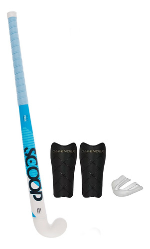 Palo Hockey Scoop Kit Inicial Bucal Canilleras Combo Adulto