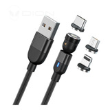 Cable 3 En 1 Micro Usb Tipo C Iprouct Carga Rápida 2m Magnet