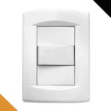 Llave De Luz Completa Sica Life Interruptor Combinado Blanco Corriente Nominal 10 A Voltaje Nominal 220v