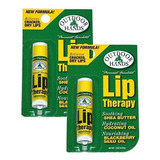 Pack 2 Lip Therapy Con Manteca De Karité, Aceite De Coco Y S