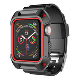 Funda+ Malla Para Apple Watch 3/2/1 42mm Njjex Black/red