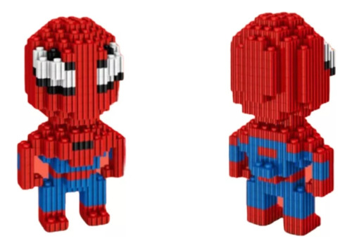 Spiderman Mini Blocks Rompecabezas 3d Regalo Navidad Mayoreo