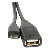 Cable Otg Usb 2.0 A Micro Usb Tipo B 20 Cm Mg Lta531