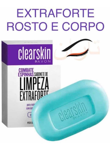 Sabonete Limpeza Extra Forte Avon Clearskin 80g