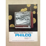 Folheto Antigo De Época Televisor Philco Portátil B-263 X191