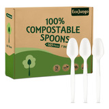 Utensilios 100% Compostables, 165 Unidades De Cubiertos...