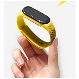 Relógio Digital Pokémon Smart Mi Band Pikachu Promo Black 