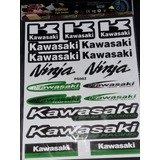 Stickers Calcomanías Plantillas Reflejante Kawasaki Ninja