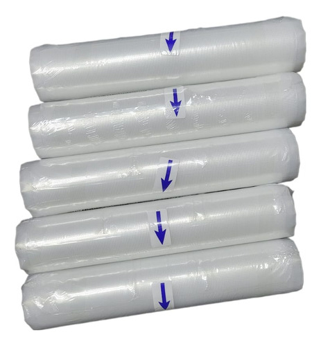 5 Rollos Gofrados C/u De 22cm X 5 Mtrs. Sellado Al Vacío.