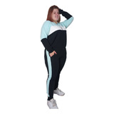 Conjunto Inverno Feminino Zíper Plus Size Grande G1 G2 G3 G4