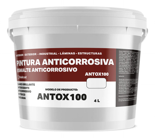 Pintura Anticorrosiva Antioxidante - Antox100 - 4l