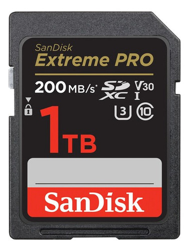 Cartão De Memória Sandisk Extreme Pro Sd Xc 1tb 200mb/s