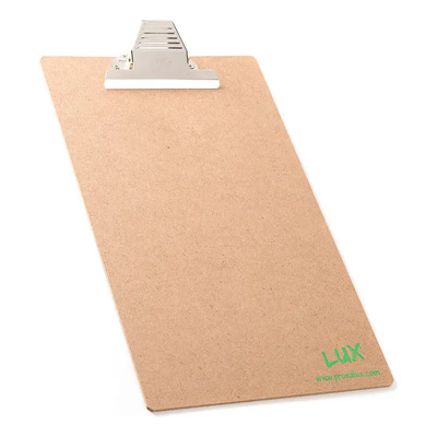 Tabla Para Escribir Lux Con Clip Portapapeles Tamaño Oficio Color Café | MercadoLibre