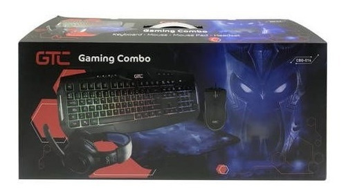 Combo Teclado + Mouse + Auricular & Pad Mouse Gaming Gtc