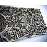 Panel Decorativo Mandala Multicapa De 120x80 Cm