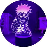 Lampara Led Acrilico Naruto Mano Chakra