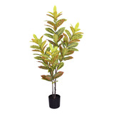 Planta Decorativa Croton Artificial Toque Real Verde