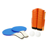 Set De Pong Pong Portable Original Con Malla Ajustable      