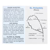 Estampa Doble Rezo Del Rosario X50 Unid - Santería San Juan 