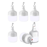 Foco Led De Emergencia Usb Recargable Portátil De 6 Piezas,