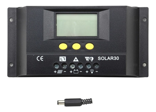 Controlador De Carga Solar Fotovoltaico Pwm S30 Lcd 30a