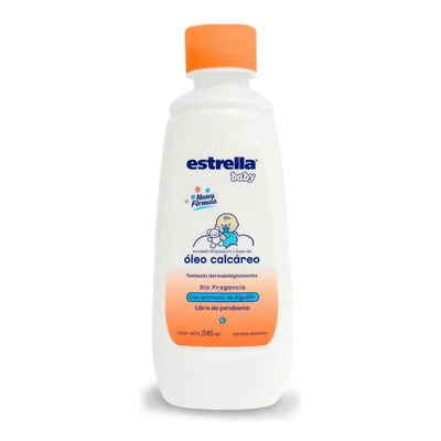 Óleo Calcáreo Estrella Baby Sin Fragancia 245 ml Piel Bebé | MercadoLibre