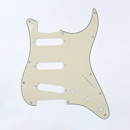 Pickguard De Guitarra Electrica Stratocaster Blanco Crema