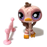 Littlest Pet Shop # 516 Avestruz C/ Cerca Deportiva Lps 2007