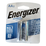 Pack X2 Pilas Cilindricas Energizer Aa 1.5v Bacterias Litio