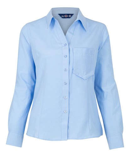 Blusa Oxford Classic Manga Larga Mujer