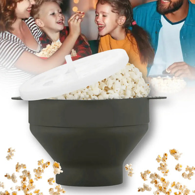 Palomera De Silicona Plegable Para Microondas Sin Aceite Micro Facil Palomitas Caseras Found Bowl Palomero Plegable De Silicon Facil De Usar Y Limpiar, Ideal Para Uso Domestico En Familia, Gris | MercadoLibre