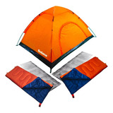 Combo Carpa Iglú Liviana 2 Personas 2 Bolsas + 2 Aislantes