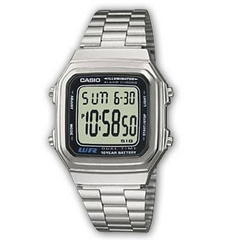 Reloj Casio Modelo A 178 Plateado