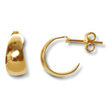 Aros Argolla Bote Pequeñas Enchapadas Oro 18k