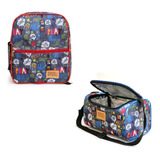 Kit Mochila Cooler Cartuchera Play Bro Jardin Infantil C