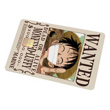 Sticker Para Tarjeta Anime One Piece Carteles Wanted Se Busc